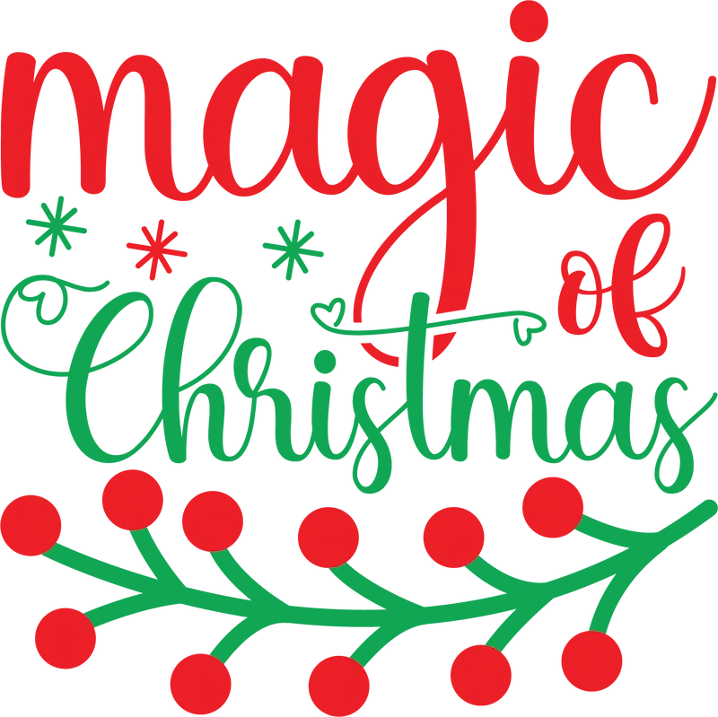 Magic of Christmas SVG cut file preview