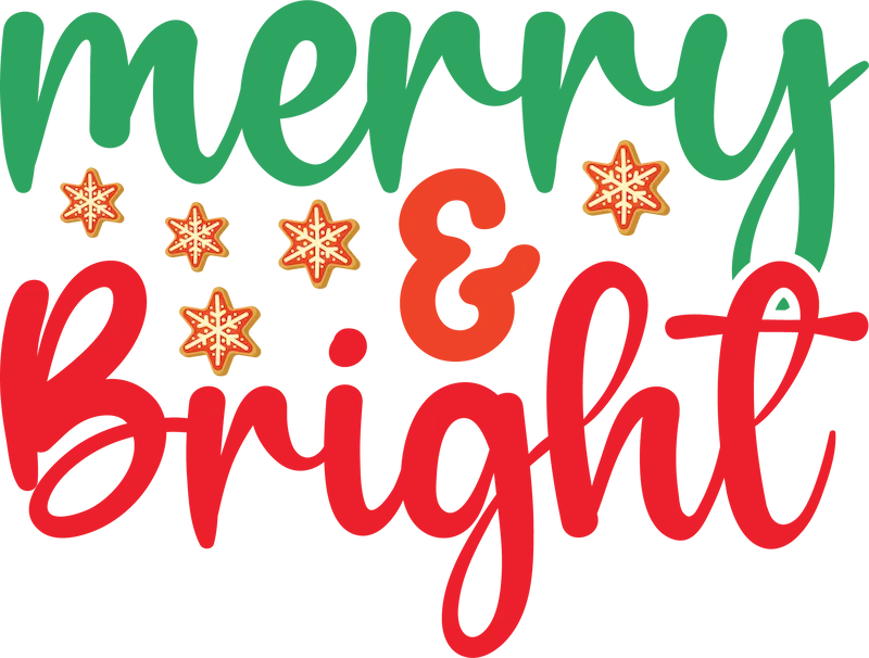 Merry Bright SVG cut file preview