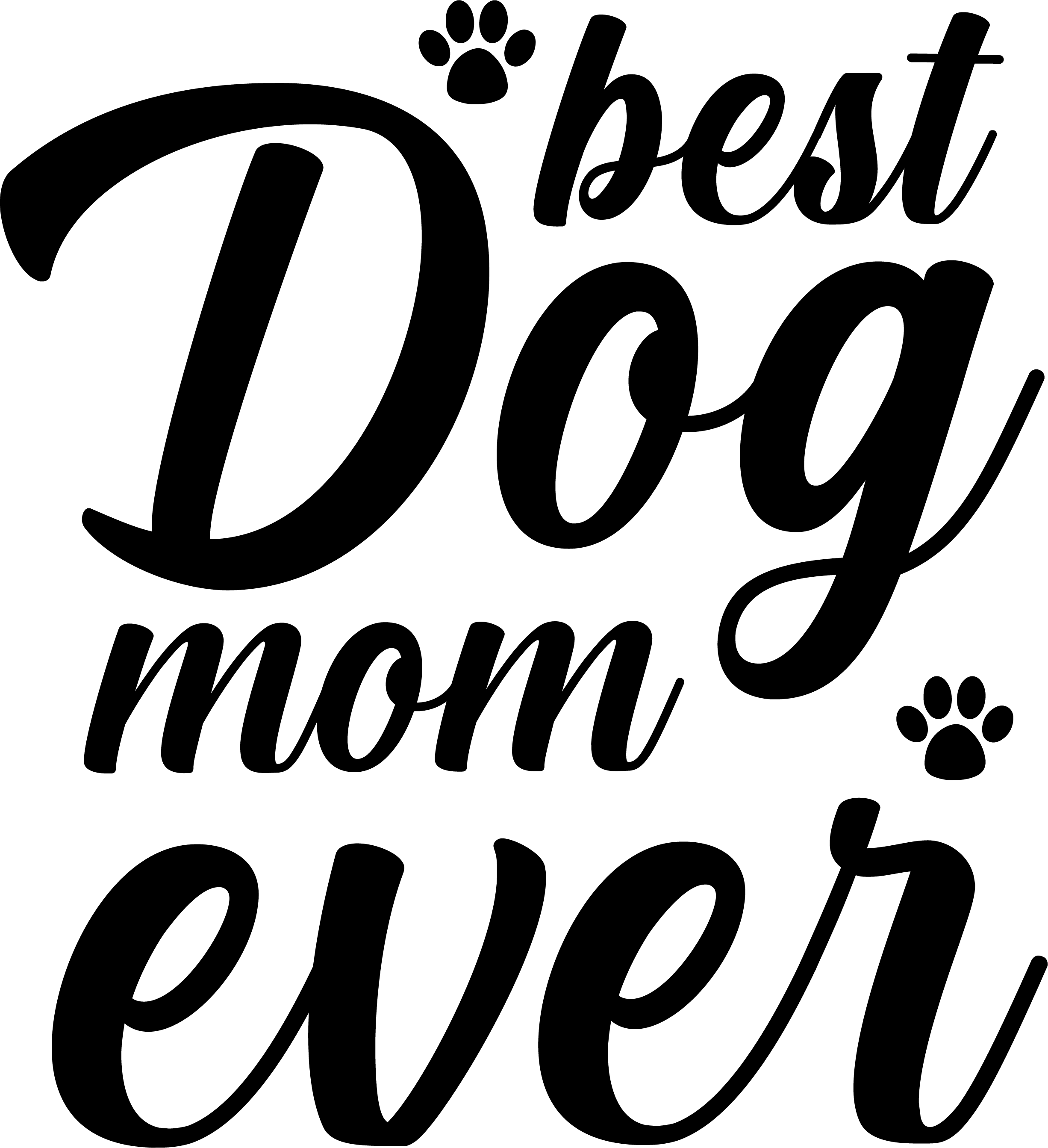Mom SVG cut file preview