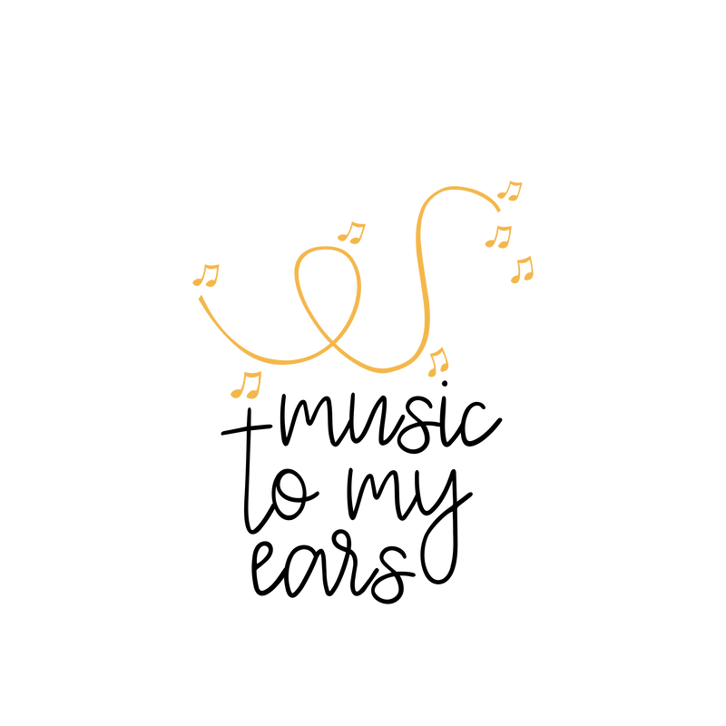 Music to My Ears SVG cut file preview