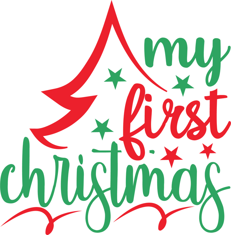 My First Christmas SVG cut file preview