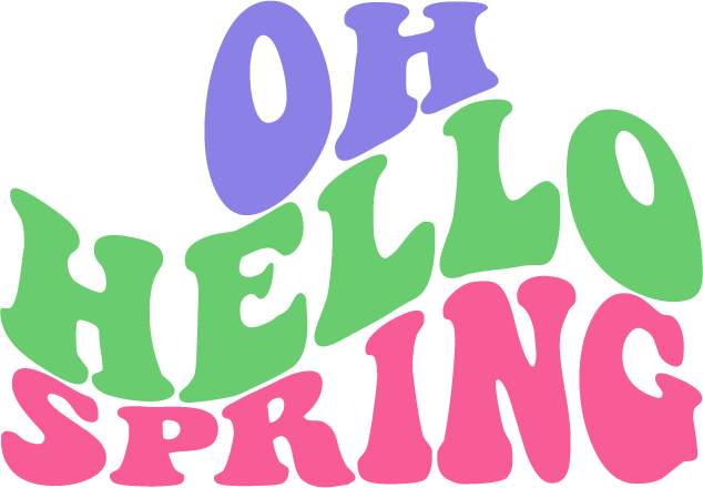 Oh Hello Spring SVG cut file preview
