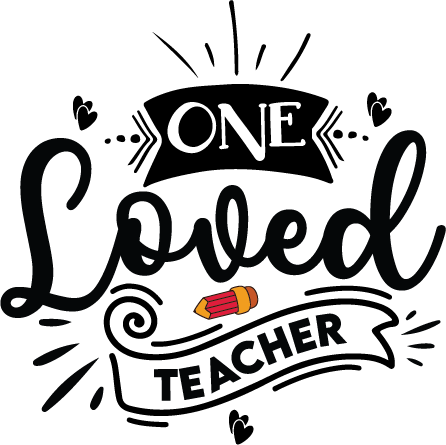 One Loved Teacher SVG cut file preview