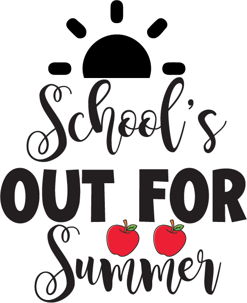 School Out for Summer SVG cut file preview
