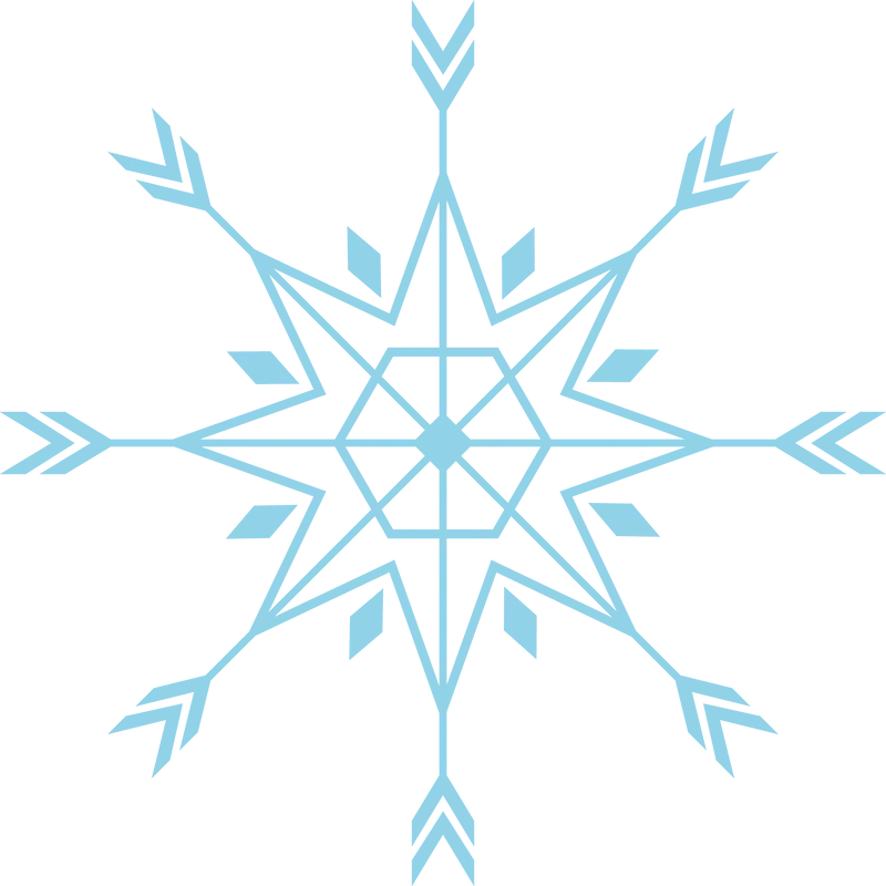 Snowflake SVG cut file preview