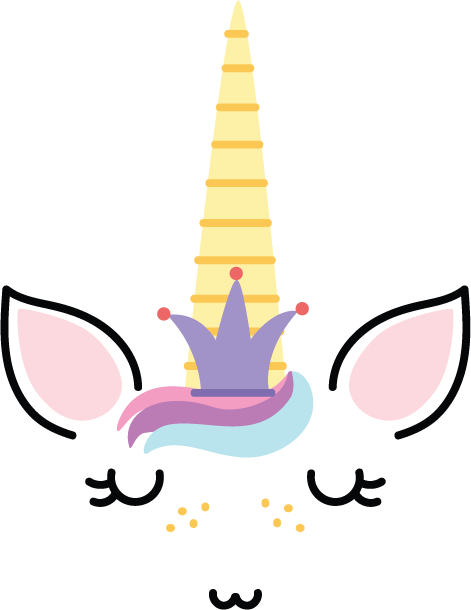 Unicorn SVG cut file preview