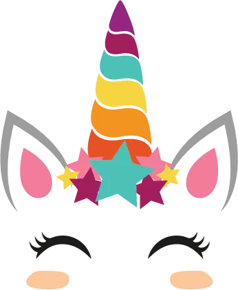 Unicorn SVG cut file preview