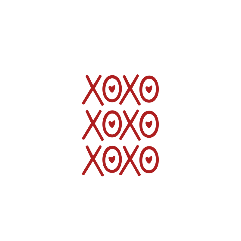 XOXO SVG cut file preview