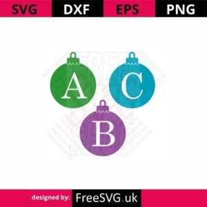 00443-Christmas-Bauble-Monogram-SVG
