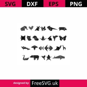 Mandala-Origami-Animal-Set-SVG-Cut-File