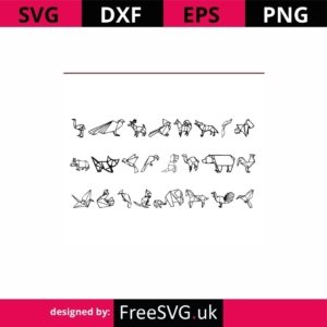 Origami-Animals-Set-SVG-Cut-File