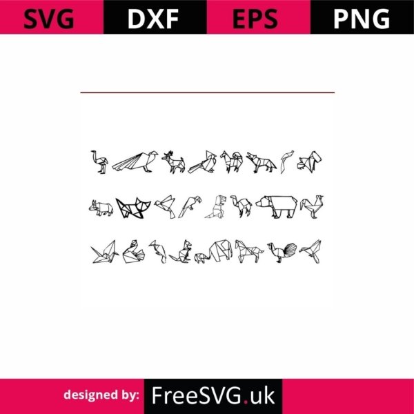 Origami-Animals-Set-SVG-Cut-File