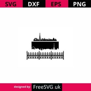 Paris-Skyline-SVG-Cut-File